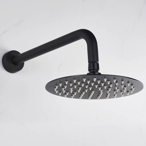 Additional image for Thermostatic Shower Pack With Slide Rail Kit (Matt Black).