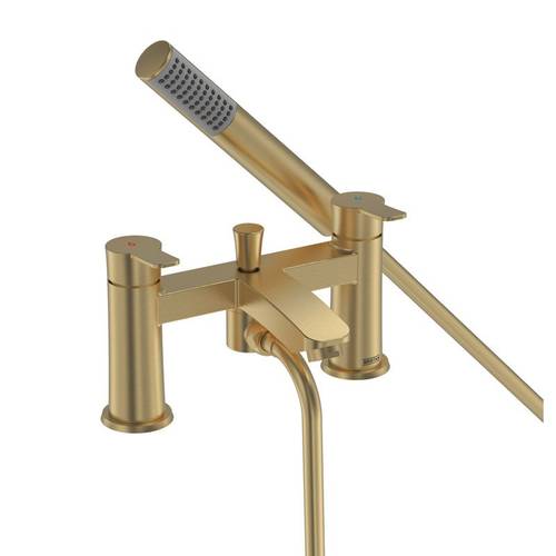 Additional image for Bath Shower Mixer Tap With Kit (Brushed Brass).