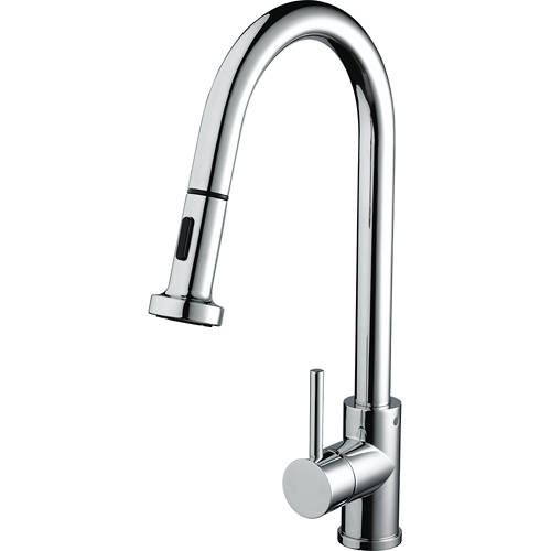 Additional image for Apricot Mixer Kitchen Tap With Pull Out Spray (Chrome).