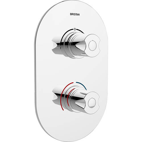 Additional image for Concealed Shower Valve (2 Outlets, Chrome).