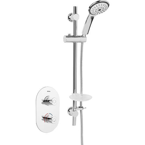 Additional image for Concealed Shower Valve & Slide Rail Kit (Chrome).