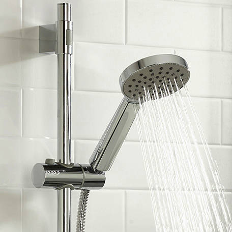 Additional image for Mini Exposed Shower Valve & Slide Rail Kit (Chrome).