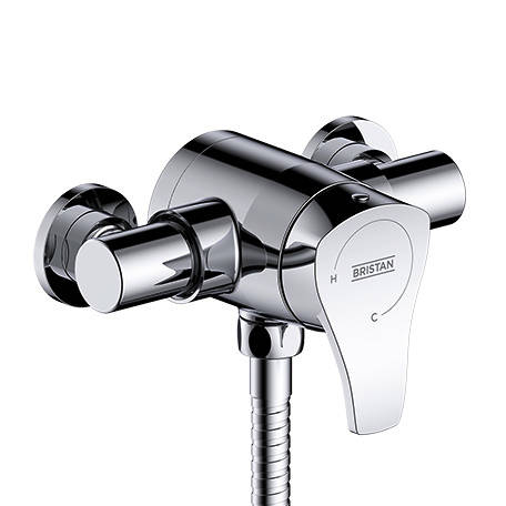 Additional image for Mini Exposed Shower Valve & Slide Rail Kit (Chrome).