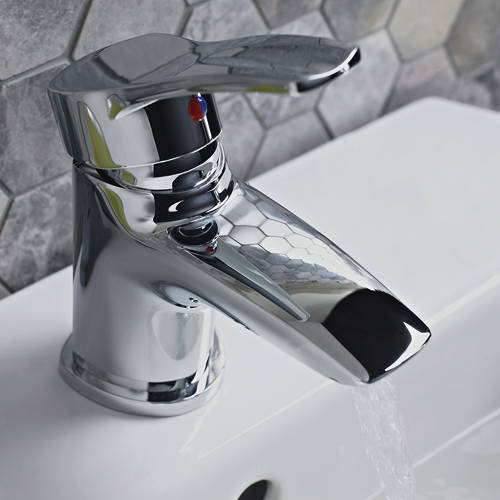 Additional image for Eco Mono Basin Mixer Tap With Pop Up Waste (3.5 LPM).