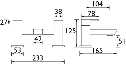 Additional image for Bath Filler Tap (Black).