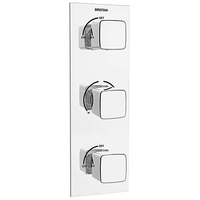 Additional image for Concealed Shower Valve (2 Outlets, Chrome).