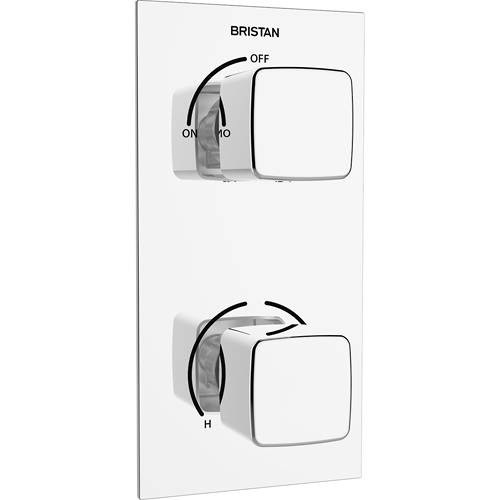 Additional image for Concealed Shower Valve (2 Outlets, Chrome).