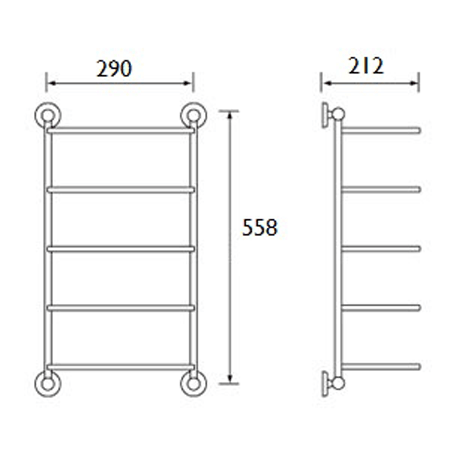 Additional image for Towel Stacker (Chrome).