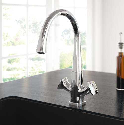 Additional image for Caramel Easy Fit Mixer Kitchen Tap (Chrome).