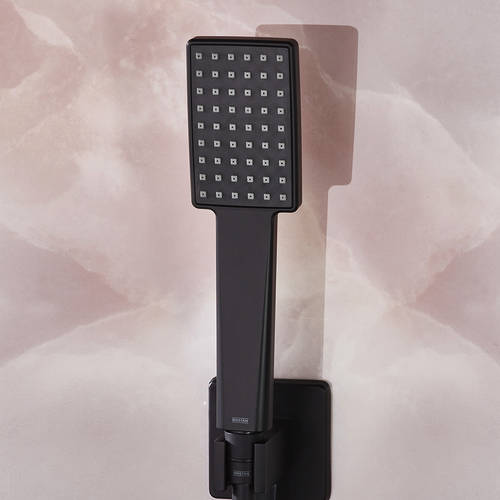 Additional image for Shower Pack With Fixed Head & Kit (Matt Black).