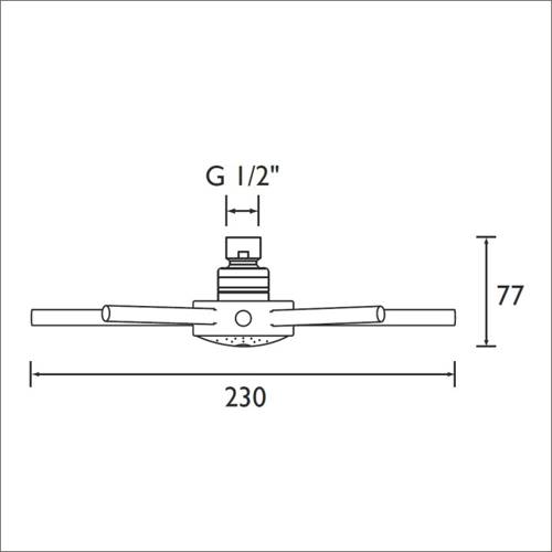 Additional image for Star Fixed Shower Head (230mm, ABS).