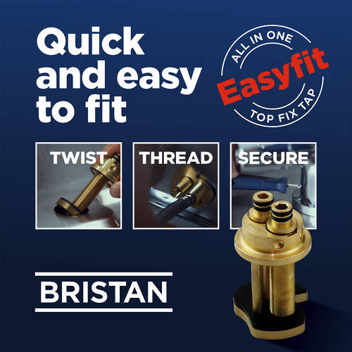 Additional image for Easyfit Mixer Kitchen Tap (Brushed Brass).