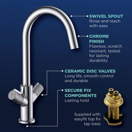 Additional image for Easyfit Mixer Kitchen Tap (Chrome).