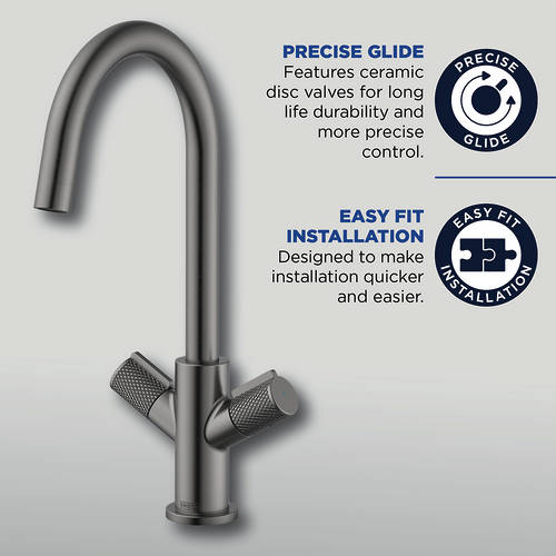 Additional image for Easyfit Mixer Kitchen Tap (Gunmetal).