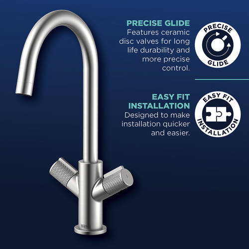 Additional image for Easyfit Mixer Kitchen Tap (Stainless Steel).