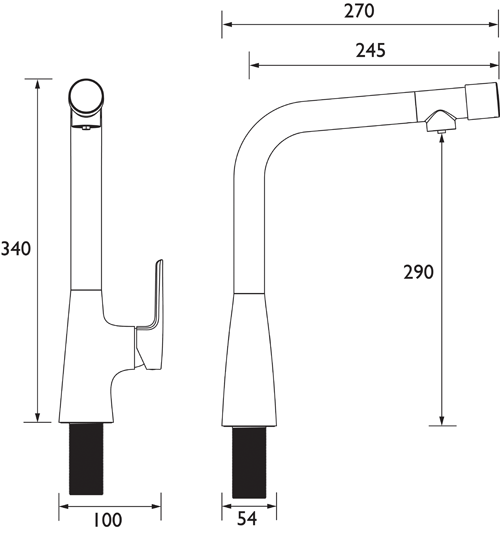 Additional image for Pure 3 In 1 Filter Kitchen Tap (Chrome).