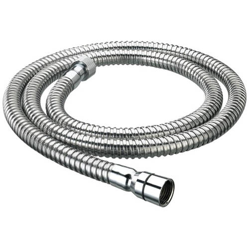 Additional image for Cone To Nut Shower Hose (1.75m, 8mm, Chrome).