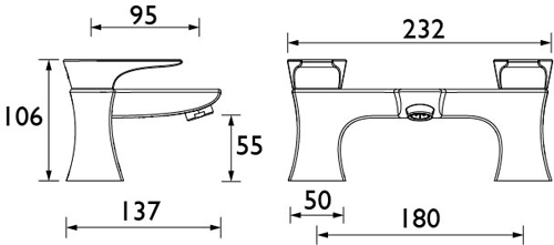 Additional image for Bath Filler Tap (Black).