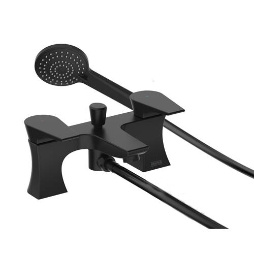 Additional image for Bath Shower Mixer Tap (Black).