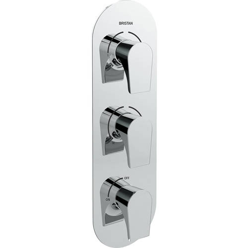 Additional image for Concealed Shower Valve (3 Outlets, Chrome).