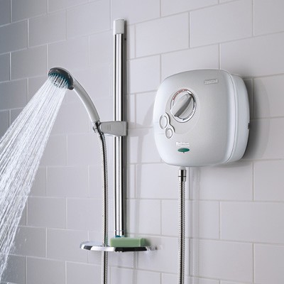 Additional image for 1500 Thermostatic Power Shower In White.