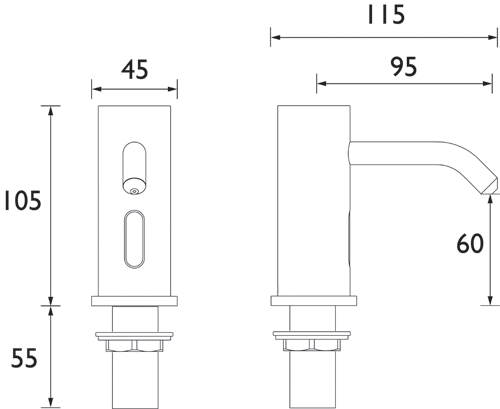 Additional image for 2 X Sensor Soap Dispensers (Chrome).