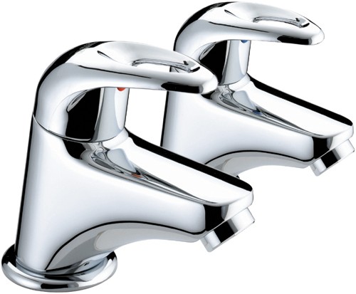 Additional image for Bath Taps (Pair, Chrome).