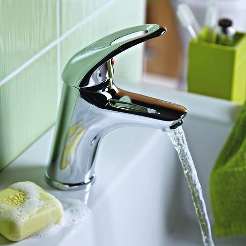 Additional image for Mono Basin Mixer Tap With Clicker Waste  (Chrome).