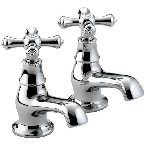 Additional image for Bath Taps (Pair, Chrome).