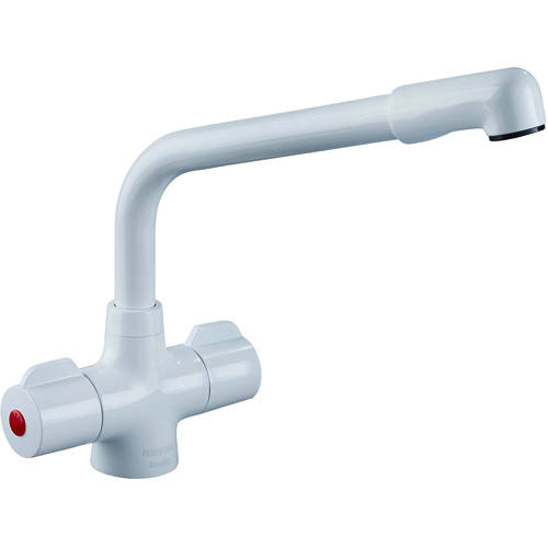 Additional image for Easy Fit Manhattan Mixer Kitchen Tap (TAP ONLY, White).