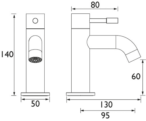 Additional image for Bath Taps (Pair, Chrome).