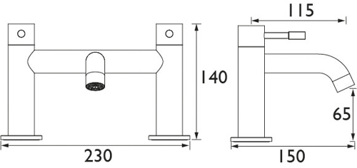 Additional image for Bath Filler Tap (Chrome).