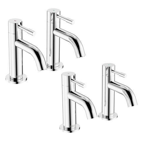 Additional image for Basin & Bath Taps Pack (Chrome, Pairs).