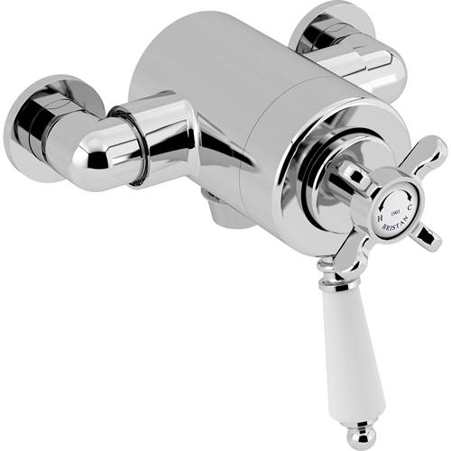 Additional image for Exposed Shower Valve With Dual Controls (1 Outlet, Chrome).