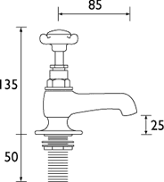 Additional image for Bath Taps, Chrome Plated. N34CCD