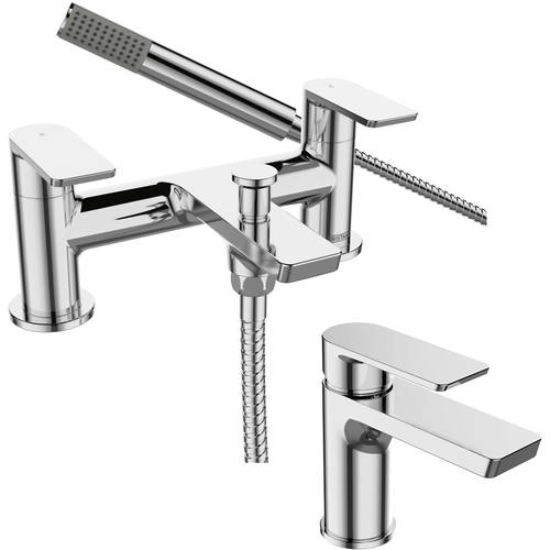 Additional image for Basin Mixer & Bath Shower Mixer Tap Pack (Chrome).