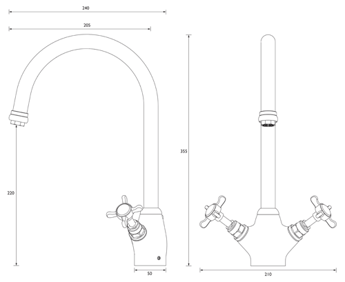 Additional image for Easy Fit Mixer Kitchen Tap (Chrome).