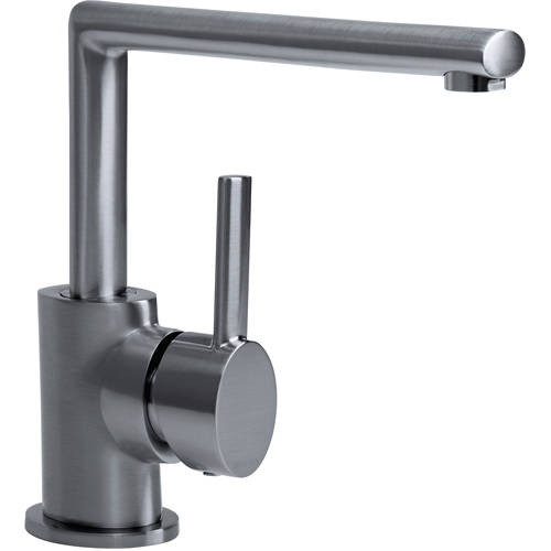 Additional image for Easy Fit Oval Mixer Kitchen Tap (TAP ONLY, Brushed Nickel).