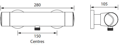 Additional image for Exposed Bar Shower Valve (TMV3).