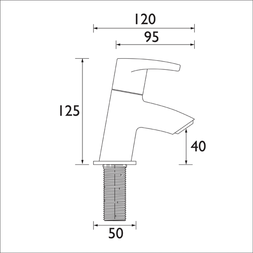 Additional image for Bath Taps (Pair, Chrome).