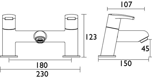 Additional image for Bath Filler Tap (Chrome).