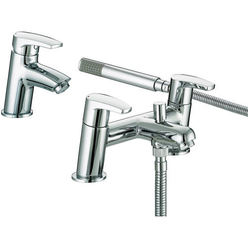 Additional image for Basin & Bath Shower Mixer Tap Pack (Chrome).