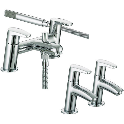 Additional image for Basin & Bath Shower Mixer Tap Pack (Chrome).