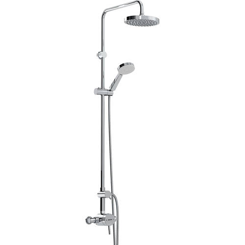 Additional image for Exposed Single Control Shower Valve With Rigid Riser (Chrome).