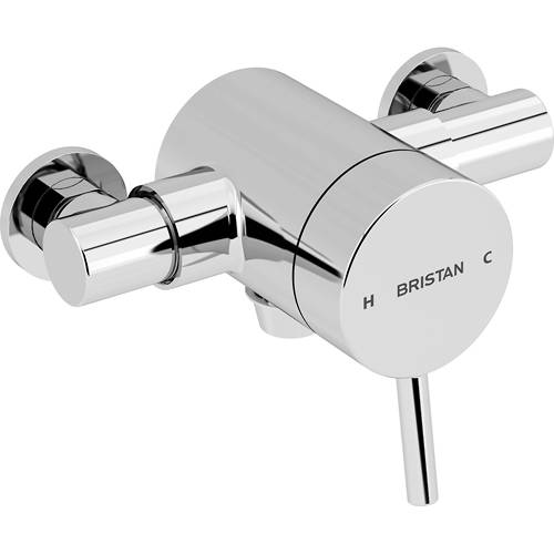 Additional image for Exposed Single Control Shower Valve (1 Bottom Outlet, Chrome).