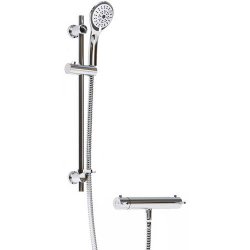 Additional image for Exposed Bar Shower Valve & Slide Rail Kit (Chrome).