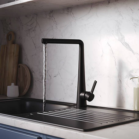 Additional image for Easyfit Mixer Kitchen Tap With Eco Start (Matt Black).