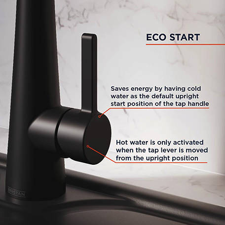 Additional image for Easyfit Mixer Kitchen Tap With Eco Start (Matt Black).
