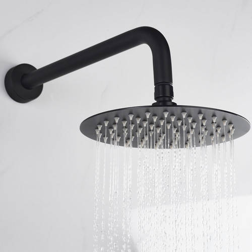 Additional image for Thermostatic Shower Package (Black).