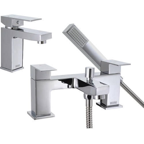 Additional image for Basin Mixer & Bath Shower Mixer Tap Pack (Chrome).